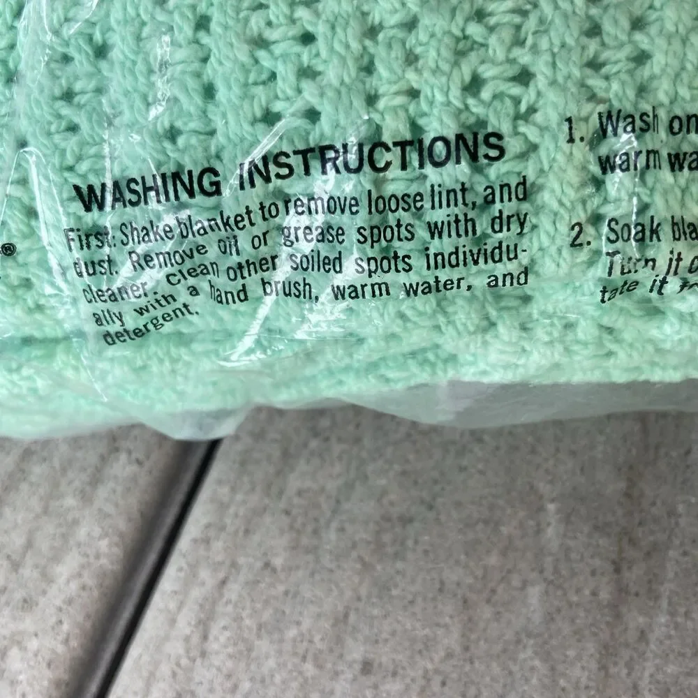 VTG Therma-Weave 100% Honeyweave Cotton Blanket First Lady USA Green